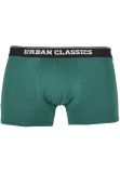 Urban Classics Organic X-Mas Boxer Shorts 3-Pack nicolaus aop+treegreen+popred