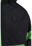 Urban Classics 3-Tone Neon Mix Pull Over Jacket black/neon green