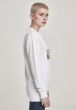 Mr. Tee Ladies Local Planet Crewneck white