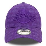 Sapka New Era 9FORTY Team Monogram NBA LA LAkers Purple cap