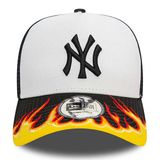 sapka New Era 9FORTY E-Frame MLB FLAME Trucker Cap Black White