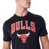 Férfi póló New Era NBA Team Chicago Bulls Regular T-shirt Black