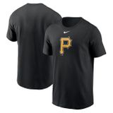 Nike T-shirt Men&#039;s Fuse Large Logo Cotton Tee Pittsburgh Pirates black