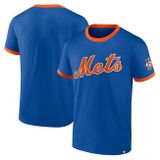 Fanatics Fundamental SS Biblend Ringer Tee New York Mets deep royal/dark orange