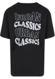 Urban Classics UC Weavy Logo Heavy Oversized Tee black