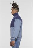 Urban Classics Colour Block Polar Fleece Jacket navy/cloudsky