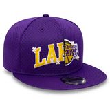 sapka New Era 9Fifty Half Stitch LA Lakers Purple Snapback Cap Snapback Cap