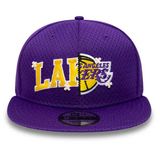 sapka New Era 9Fifty Half Stitch LA Lakers Purple Snapback Cap Snapback Cap