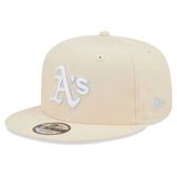 sapka New Era 9FIFTY MLB Pastel Patch Oakland Athletics Cream Beige snapback cap