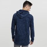 Férfi pulóver Urban Classics Random Wash Hoody indigo