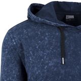 Férfi pulóver Urban Classics Random Wash Hoody indigo