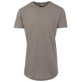 Férfi póló Urban Classics Shaped Long Tee army green