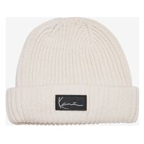 Téli sapka karl kani Woven Signature Essential Fisherman Beanie white