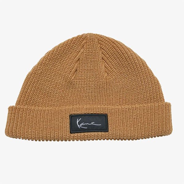 Téli sapka karl kani Woven Signature Essential Fisherman Beanie white