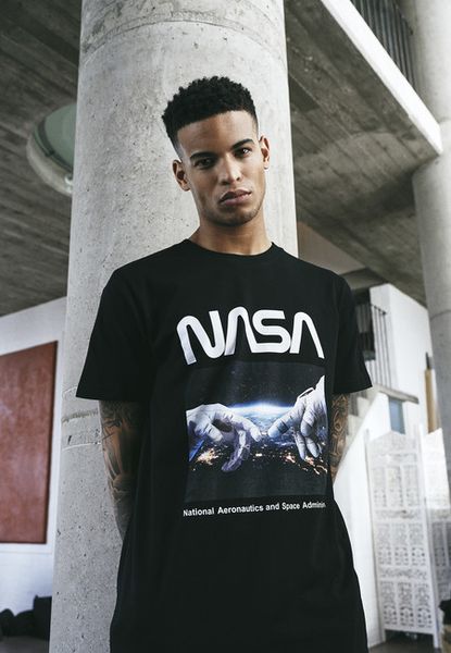 Mr. Tee NASA Astronaut Hands Tee black