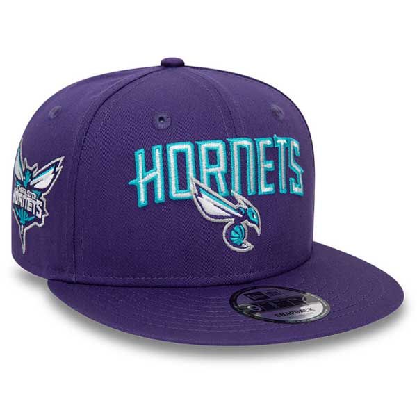 sapka New Era 9FIFTY NBA Patch Charlotte Hornets Purple snapback cap