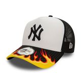 sapka New Era 9FORTY E-Frame MLB FLAME Trucker Cap Black White