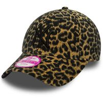 Női Sapka New Era 9Forty Womens League Essential NY Yankees Leopard Brown Adjustable cap