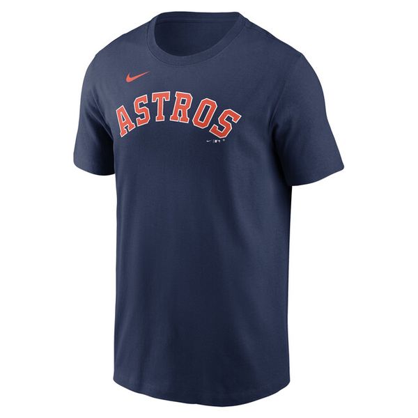 Nike T-shirt Men's Fuse Wordmark Cotton Tee Houston Astros midnight navy