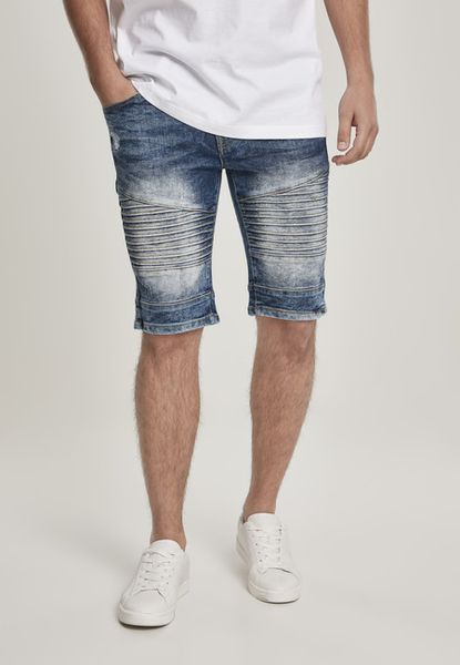 Southpole Biker Denim Shorts md.sand blue