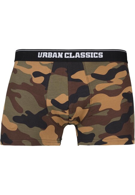 Urban Classics Organic Boxer Shorts 5-Pack wd camo+grn+blk+grey+sw camo akciós termékkép 1