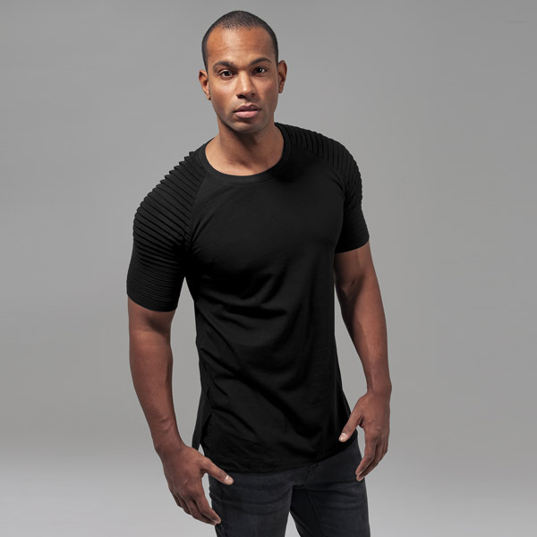 Urban Classics Pleat Raglan Tee black akciós termékkép 1