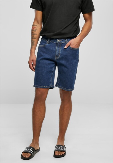 Urban Classics Relaxed Fit Jeans Shorts mid indigo washed akciós termékkép 1