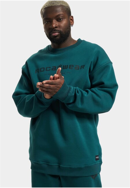 Urban Classics Rocawear Kentucky Crewneck petrol akciós termékkép 1