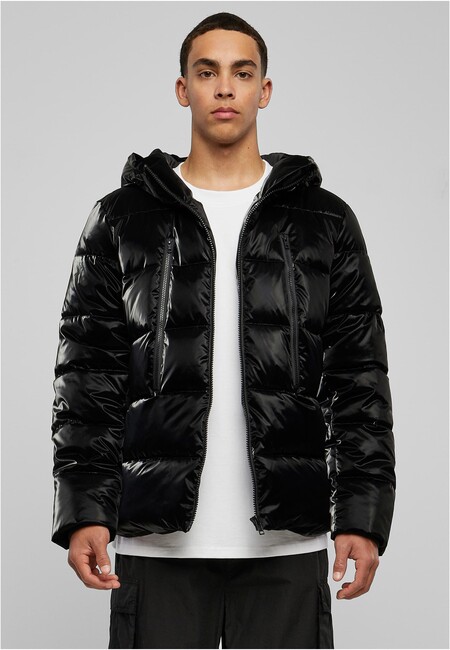 Urban Classics Shark Skin Puffer Jacket black akciós termékkép 1