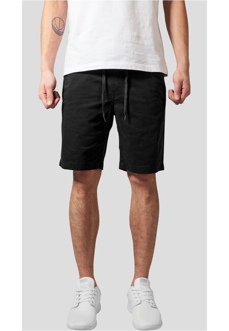 Urban Classics Stretch Twill Joggshorts darksand akciós termékkép 1